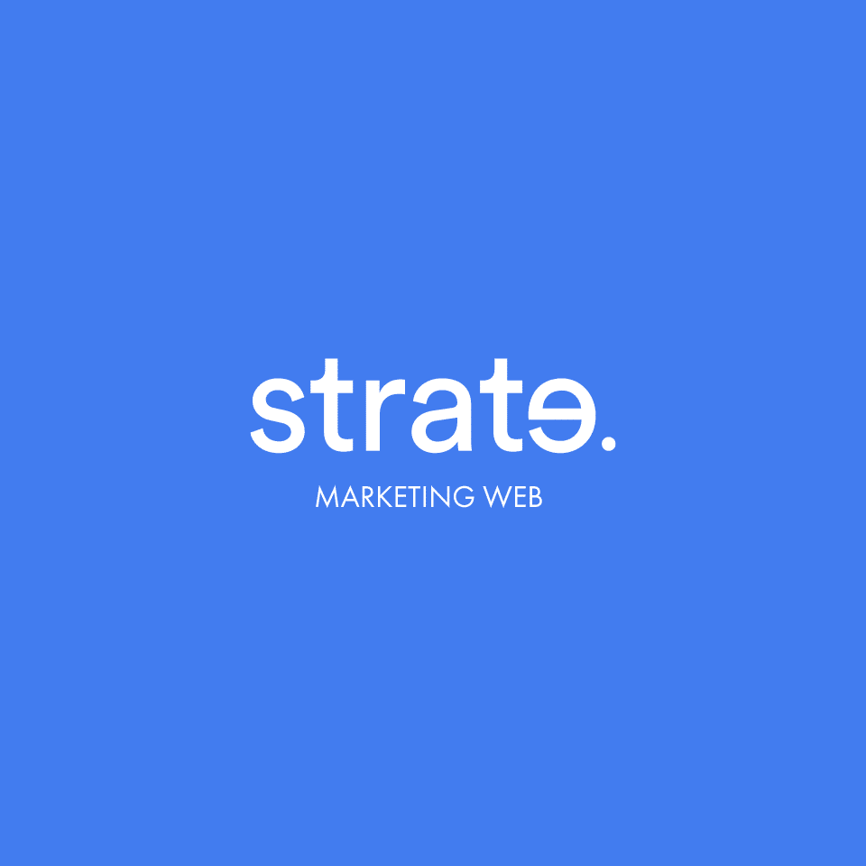 strate agence marketing web logo fond bleu v3